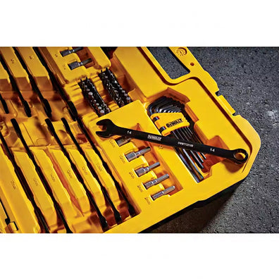 DeWalt Socket Wrench / Allen Wrench / Screwbit Black Chrome Mechanics Tool Set (184-Piece)