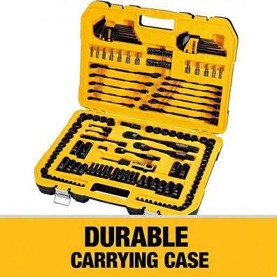 DeWalt Socket Wrench / Allen Wrench / Screwbit Black Chrome Mechanics Tool Set (184-Piece)
