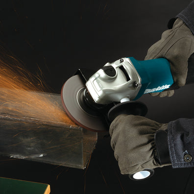 Makita GA5051R Angle Grinder 125mm (5″) with Paddle Witch (1,300W), Undetachable Wheel Cover