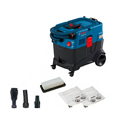 Bosch Heavy Duty GAS 400 A All Purpose Wet and Dry Dual (2-in-1) Vacuum Cleaner 40L, with Power Socket 1,200W