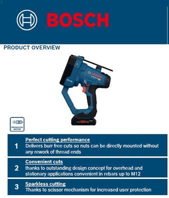Bosch GGC 18V-12 Brushless Cordless Threaded Rod Cutter 18V (Bare Tool Only)