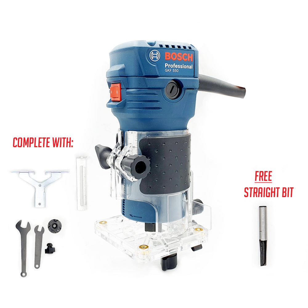 Bosch GKF 550 Professional Palm Router (550W) – GIGATOOLS Industrial Center
