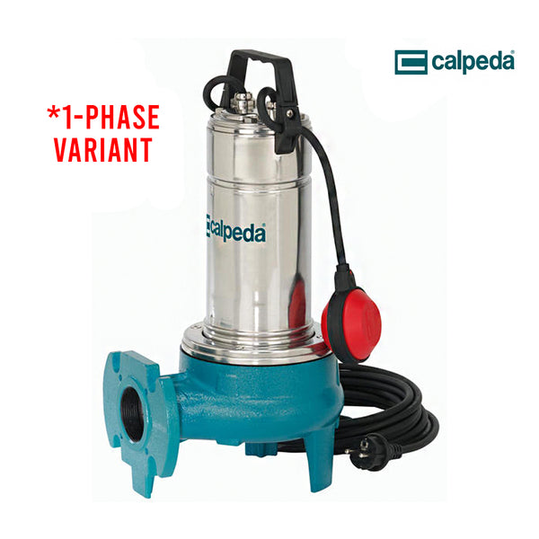 Calpeda GQV Submersible Sewage and Drainage Pump with Horizontal Threaded Port (MADE IN ITALY)