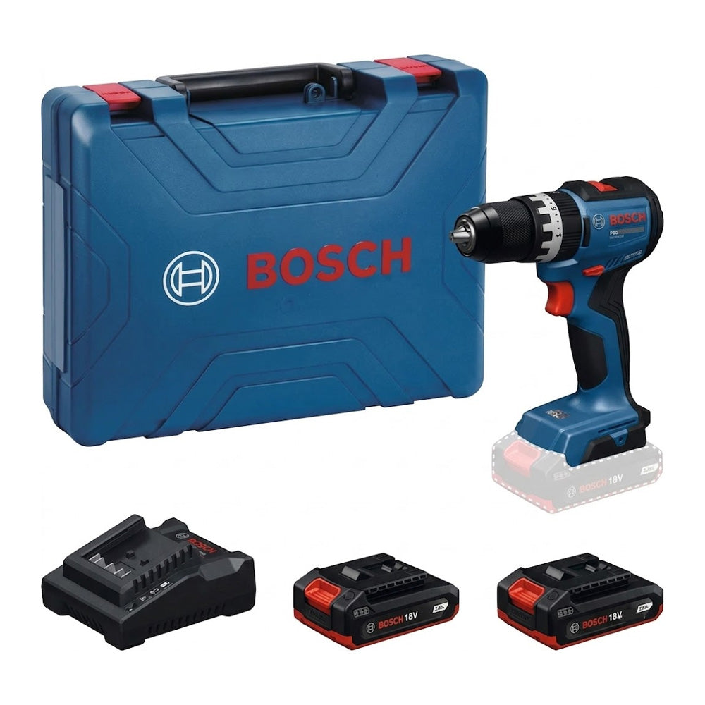Bosch PRO GSB 18V-52 Cordless Impact Drill/Driver 18V Kit Set