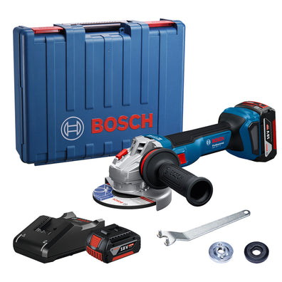 Bosch GWS 18V-11 S Brushless Cordless Angle Grinder Kit Set, up to 1100W power