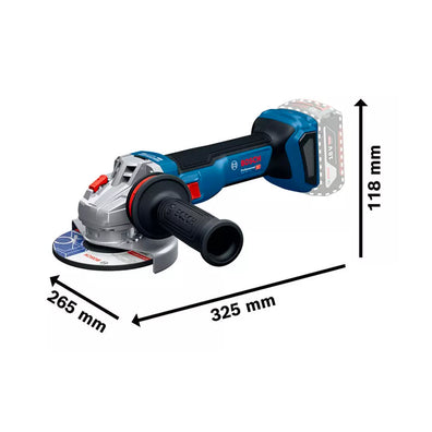 Bosch GWS 18V-11 S Brushless Cordless Angle Grinder Kit Set, up to 1100W power