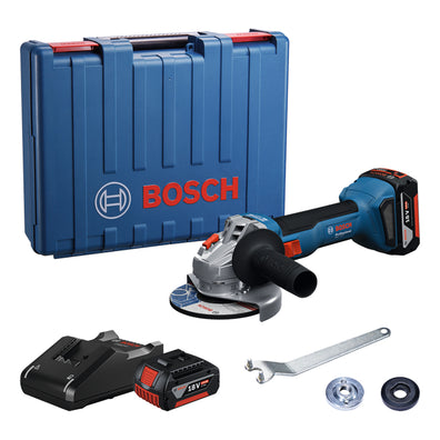 Bosch GWS 18V-8 Brushless Cordless Angle Grinder Kit Set, up to 800W power