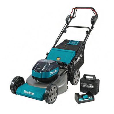 Makita LM004JB101 Cordless Brushless Lawn Mower 530mm (21″) 64Vmax XGT, Self Propelled, Kit Set