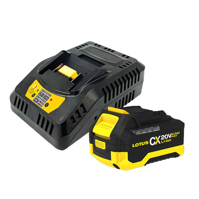 Lotus CXFC200 Ultra Fast Charger & CXBP20V-4 PRO 4.0Ah Battery Set (CARTON BOX ONLY)