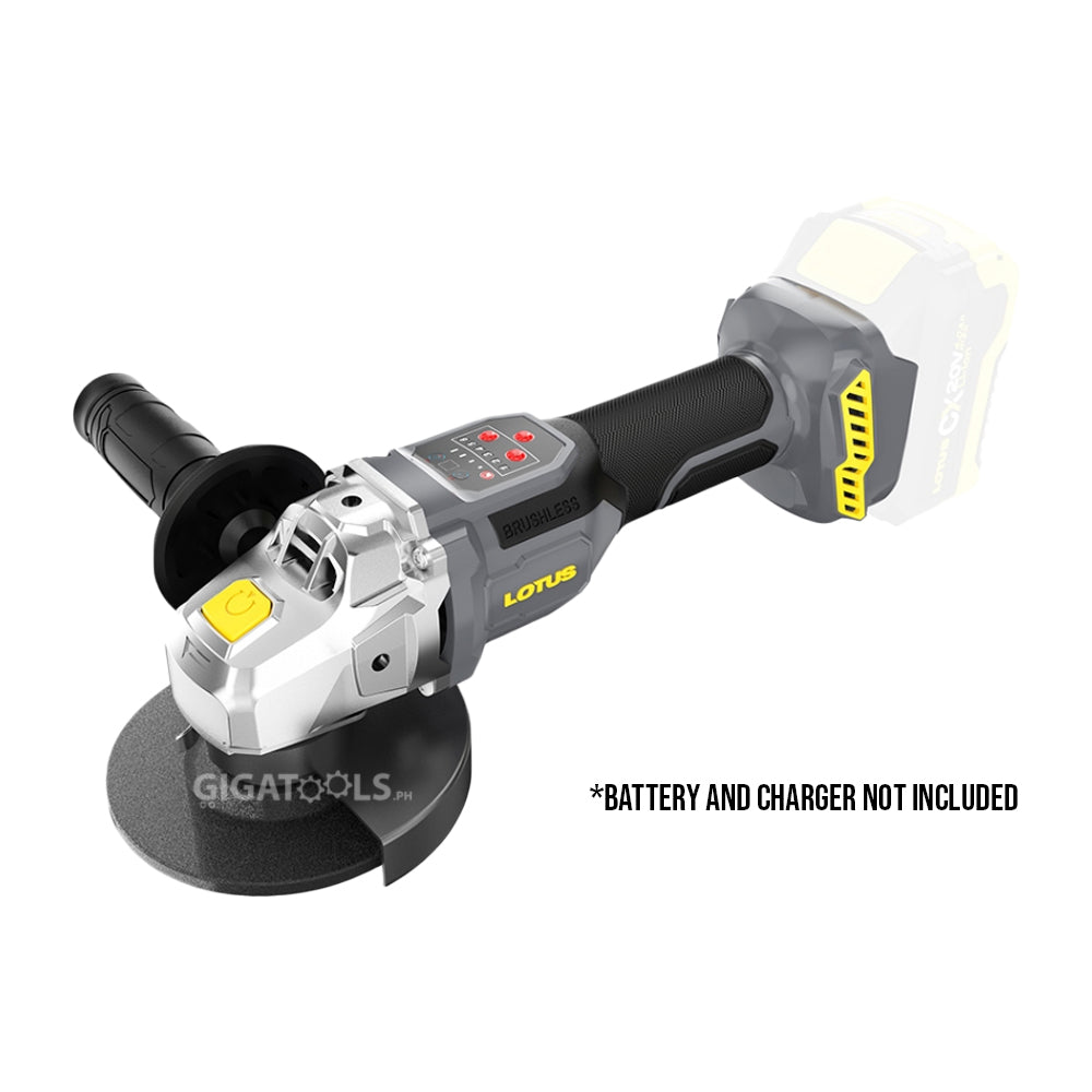 Lotus CXSG20V-100BL Cordless Brushless Angle Grinder 20V Max (Bare Too ...