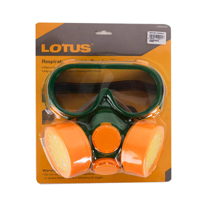 Lotus Double + Goggles Respirator Facemask ( LRMG002 )