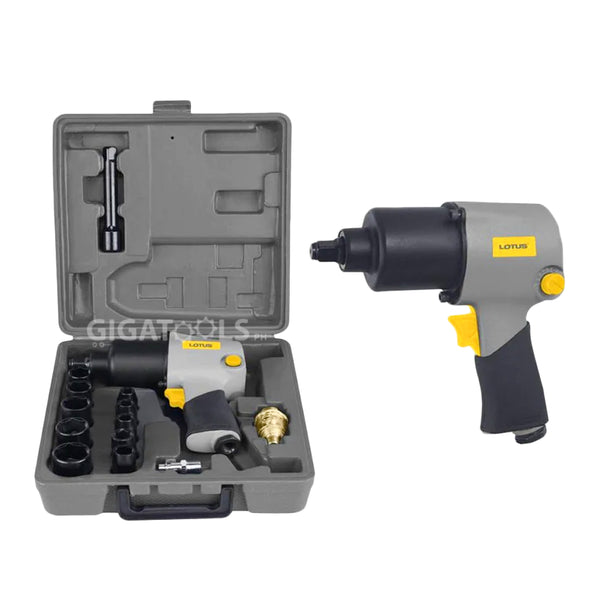 Lotus LT12RCX 1/2" Drive Pneumatic / Air Impact Wrench Kit Set