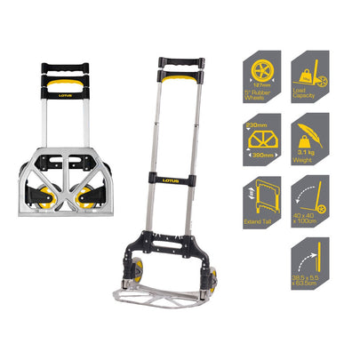 Lotus Foldable Hand Truck / Push Cart Trolley ( 60KG ) ( LT60FTX )