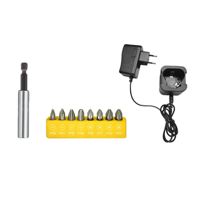 Lotus LTDD12-30VLI Cordless Drill Driver 12V Kit with 9pcs. Screw Bit Set