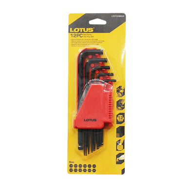 Lotus 12pcs. Ball Point Hex Key Allen Wrench Set (1/16
