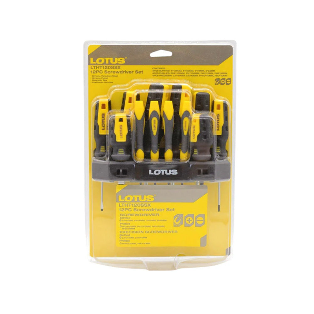 Lotus 12pcs. Screwdriver Set (LTHT120SSX) – GIGATOOLS Industrial Center
