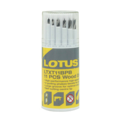 Lotus 11pcs. Brad Point Drill Bit Set for Wood ( LTXT11BPB )
