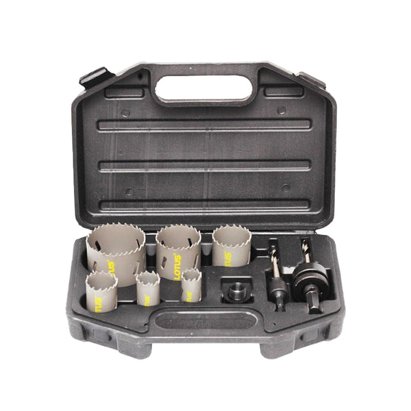 Lotus 9pcs. Bi-Metal Hole Saw Kit Set ( LTXT9HS )