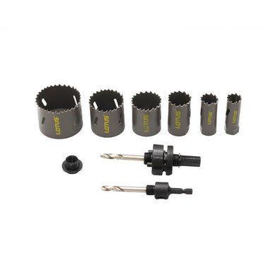 Lotus 9pcs. Bi-Metal Hole Saw Kit Set ( LTXT9HS )