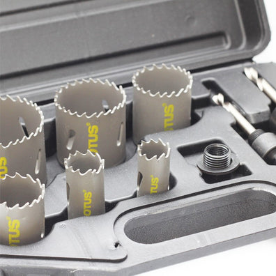 Lotus 9pcs. Bi-Metal Hole Saw Kit Set ( LTXT9HS )