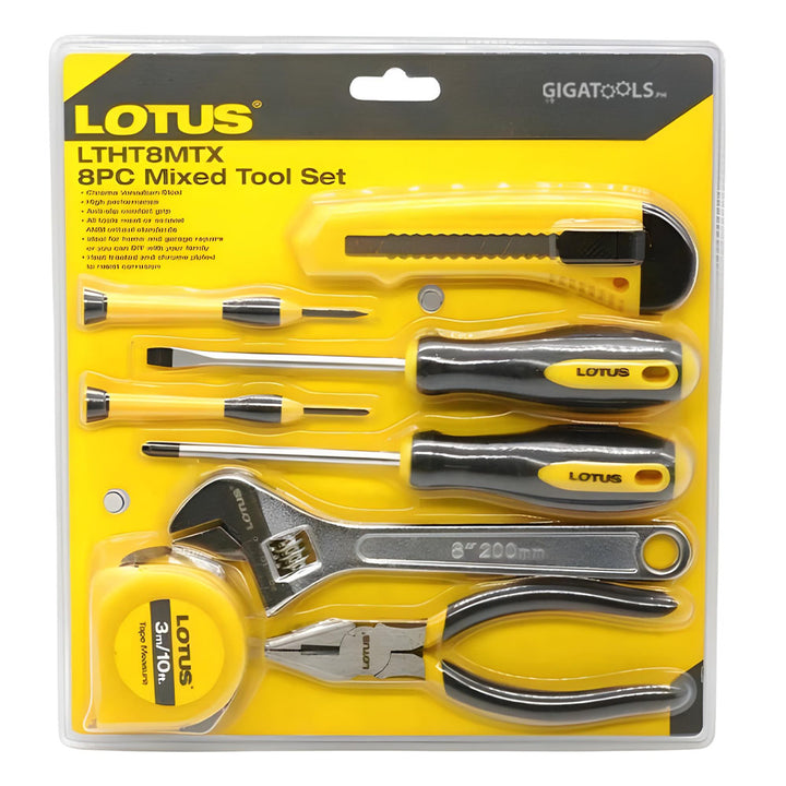 Lotus LTHT8MTX 8pcs Mixed Tool Set – GIGATOOLS Industrial Center