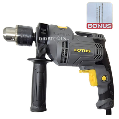Lotus HD7500XT 13mm Impact Drill with 3pcs Accessories (750W)