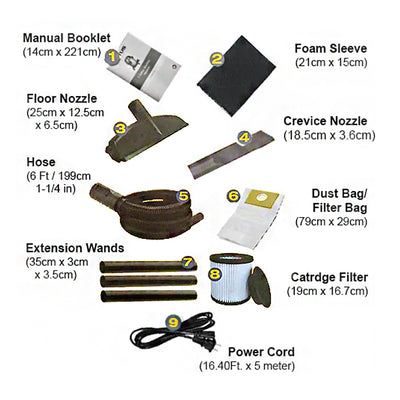 Lotus PRO-20L Wet and Dry Vacuum Cleaner / Blower 20 Liters, 1400W