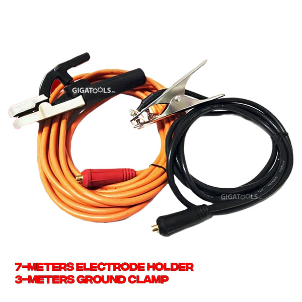 Wellson by Mailtank Welding Cable with Connector Set Combo ( 7meters Electrode Holder & 3meters Ground Clamp)