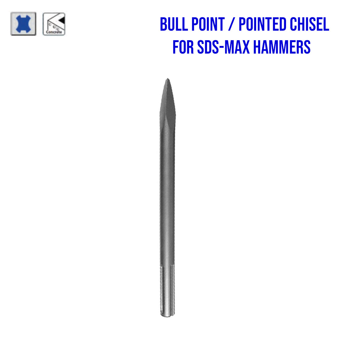 Makita SDS-MAX Hammers Bull point / Pointed Chisel – GIGATOOLS ...