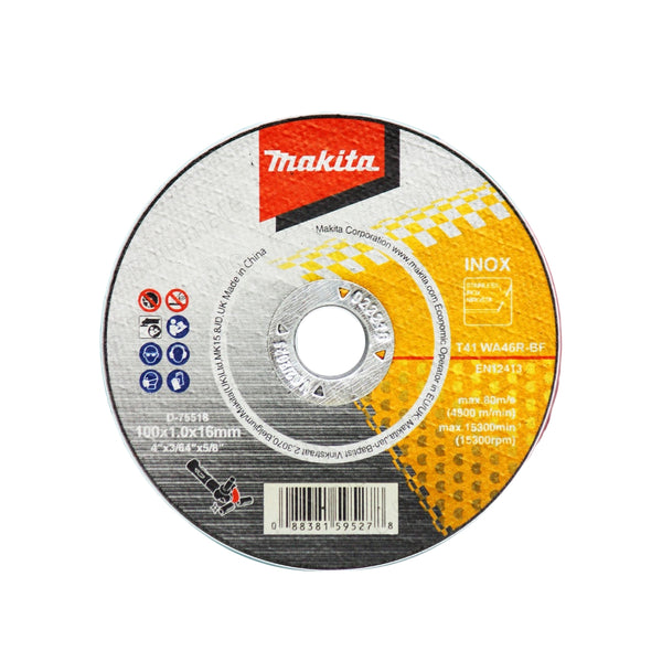 Makita D-75518 ( 4" ) Cutting Disc for Stainless steel / Inox