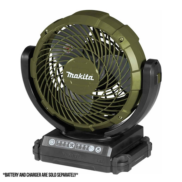Makita DCF102ZO Cordless Olive Green Automatic Swing Fan 180mm (7″) 18V LXT® Li-Ion ( Bare Tool )