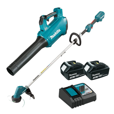 Makita DLX2398 Cordless Grass Trimmer + Cordless Blower 18V LXT® Li-Ion Combo Kit Set ( DUR192L +  DUB184 )