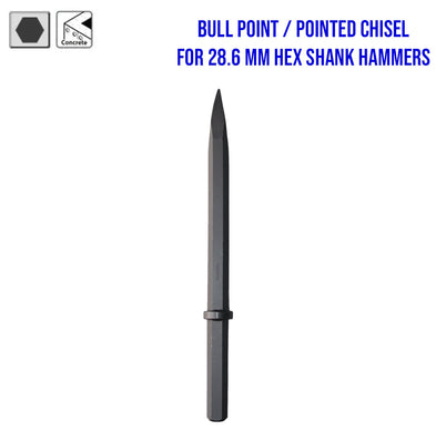 Makita Chisel Accessories for 28.6mm Hex Shank Hammers