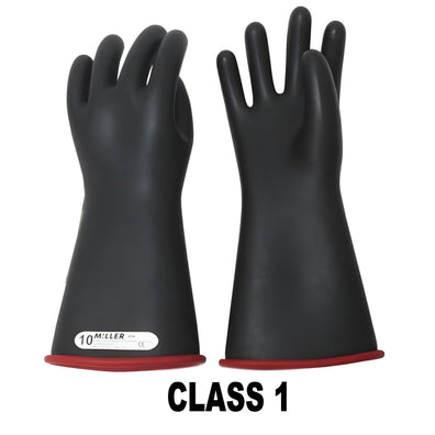 Miller USA Heavy Duty Rubber Insulated Gloves for High Voltage