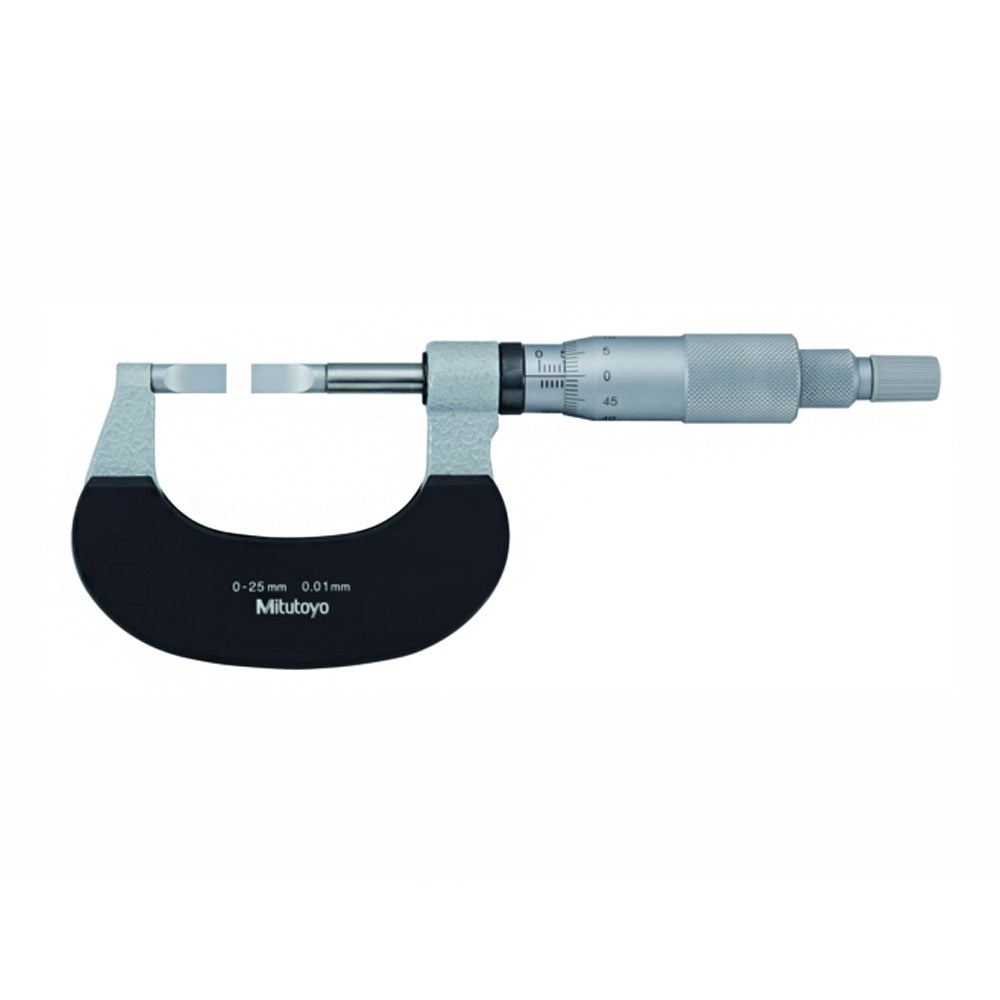 Mitutoyo Blade Micrometer, Hardened Steel Blade - Series 122