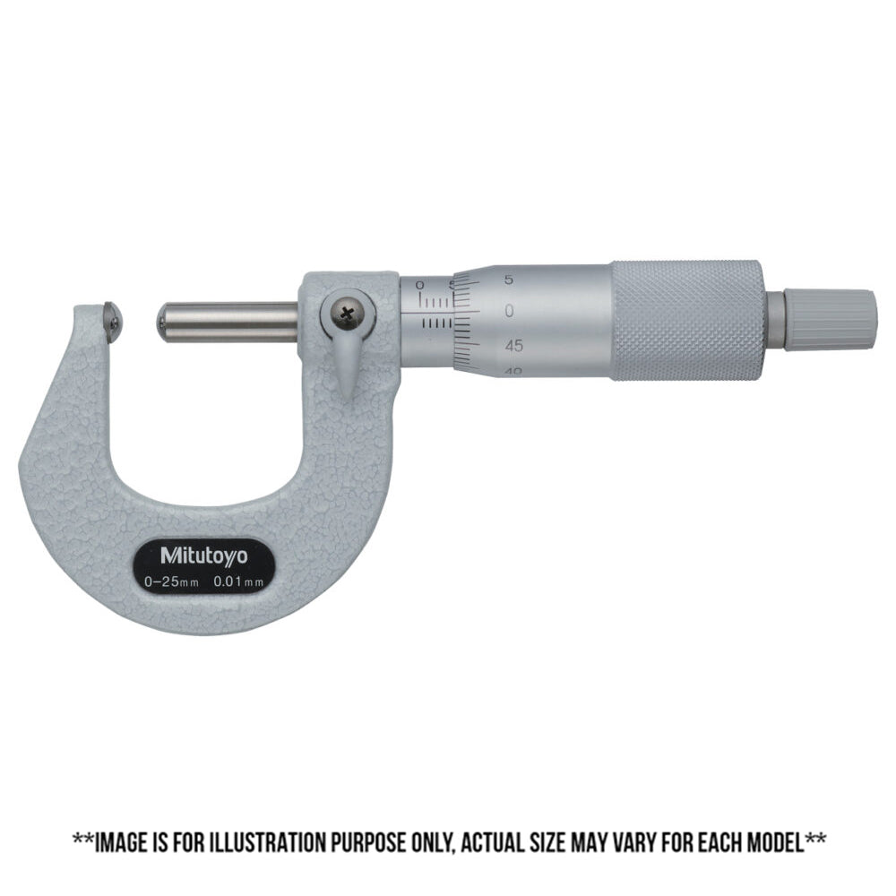 Mircrometer Spindle Mitutoyo Spherical Face Micrometer-Spherical Anvil & Spindle - Series ...