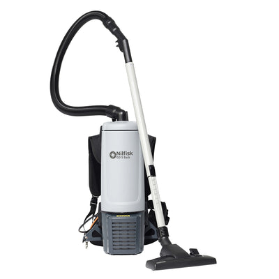 Nilfisk GD5 Back HEPA Backpack Vacuum, 5L (Grey, Corded)