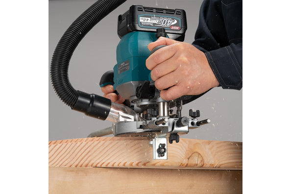 Makita RP001GZ Cordless Brushless Plunge Router with Twin LEDs 1/2