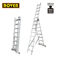 Rover Aluminum Extension Ladder, 3 Sections