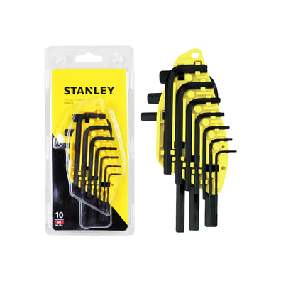 Stanley 10pcs Allen Hex Key Set ( 1/16-3/8