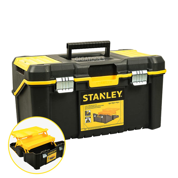 New Stanley 19" 3-Level Essential Cantilever Tool Box ( 83-397 / STST83397-1 )