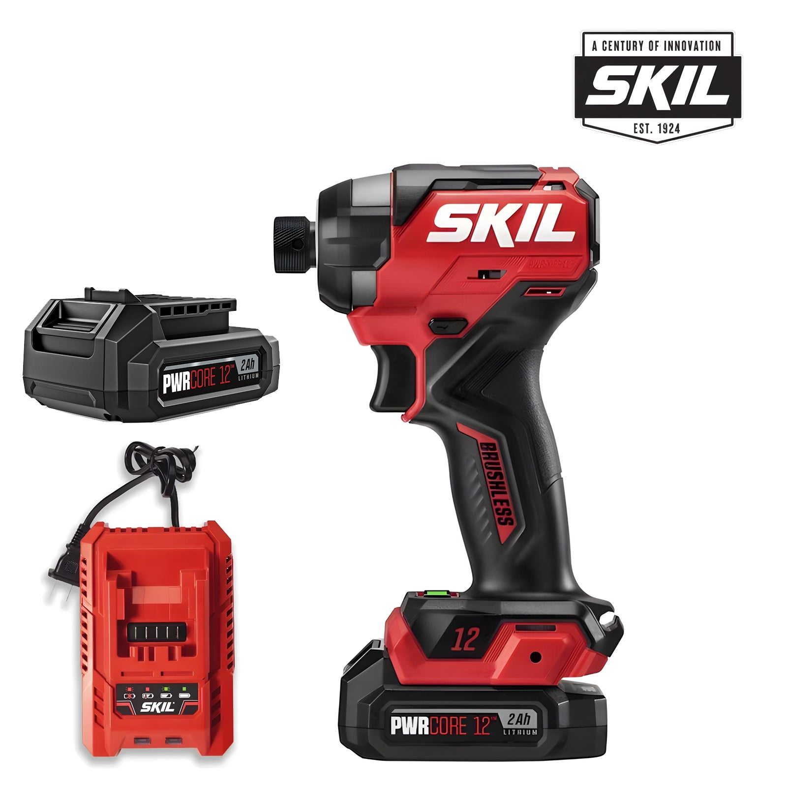 Skil 6744 Professional Brushless Cordless Impact Driver 12V, Kit Set