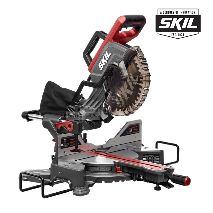 Gigatools Store Skil MS6305 Professional Dual Bevel Sliding Miter Saw 10