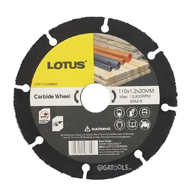 Lotus LTXT110-20MWX Carbide Wheel