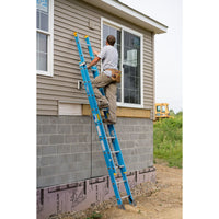 Werner Fiberglass Extension Ladder (Blue) (250lbs.) ( Made in USA )