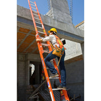 Werner Fiberglass Extension Ladder (Orange) (300lbs.) ( Made in USA )