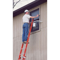 Werner Fiberglass Extension Ladder (Orange) (300lbs.) ( Made in USA )