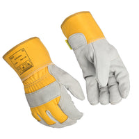 Weldas USA Leather Palm Working Gloves (Yellow)