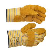 Weldas USA Leather Palm Working Gloves (Tan)
