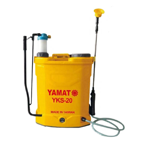 Yamato Knapsack E-Sprayer Dual Type Battery and Manual Operated Power Disinfectant Sprayer 20 Liters